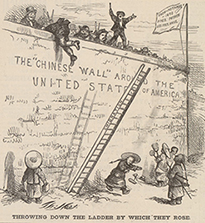 “Throwing Down the Ladder by Which They Rose,” by Thomas Nast, 1870 
