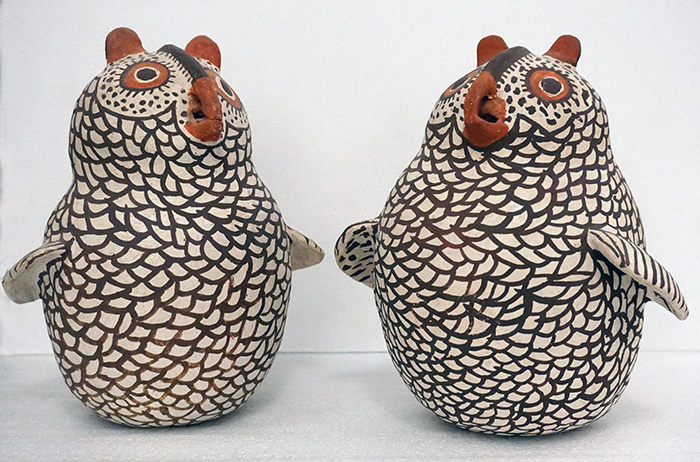 Ceramic owls 