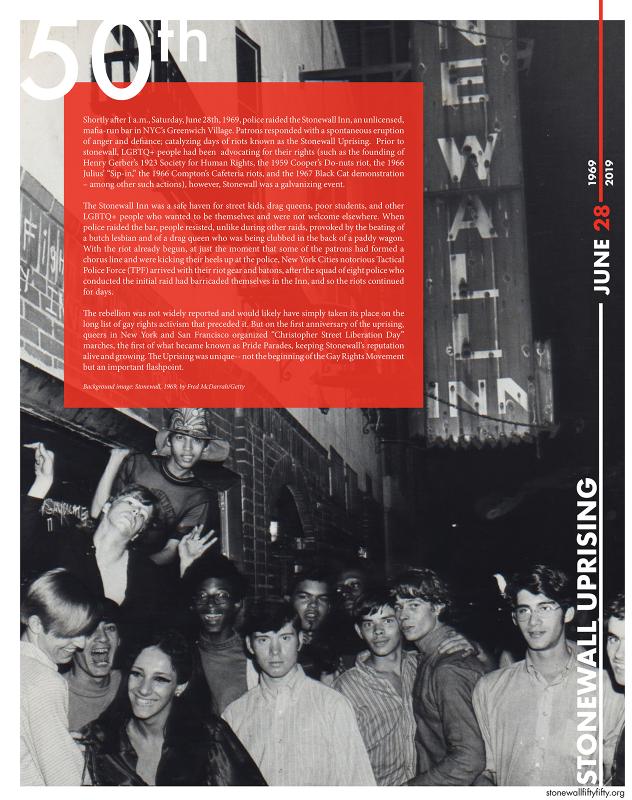 Stonewall Uprising 50th Anniversary