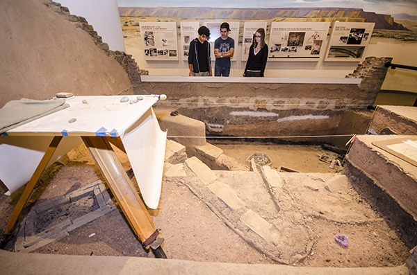 People of the Southwest exhibit: Archaeology excavation display