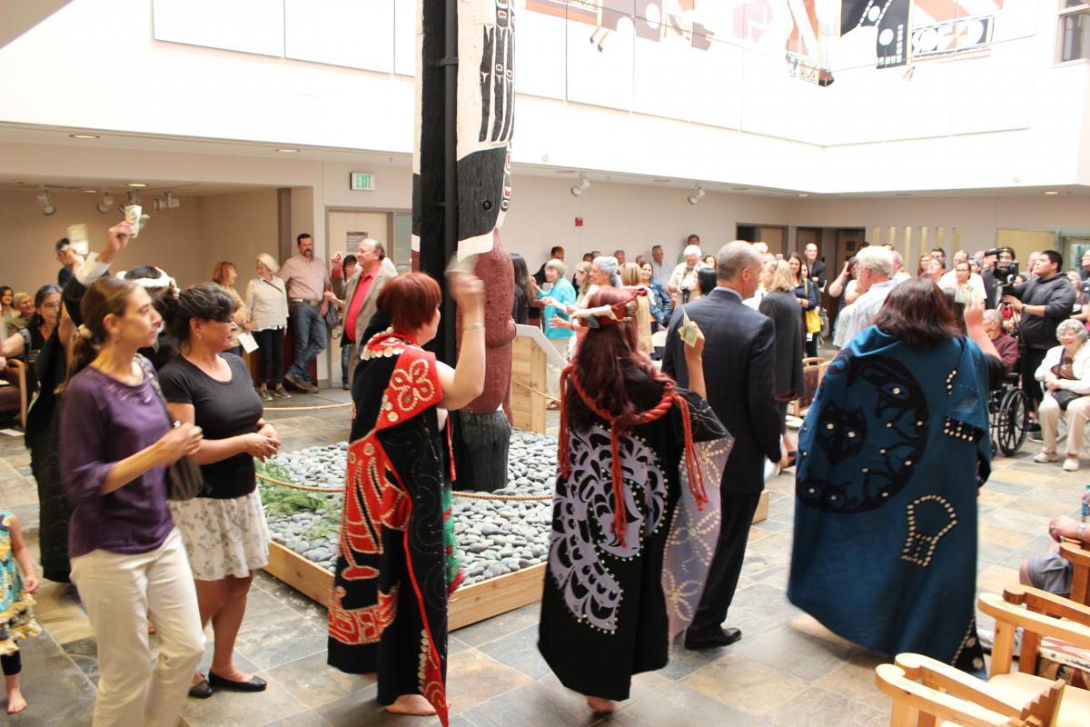 Community members are invited to celebrate the blessing of the Smith Family Totem Pole