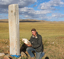 William Taylor researching in Mongolia