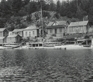 Village ofKalagwees, showing pole in front of Siwidi’s house