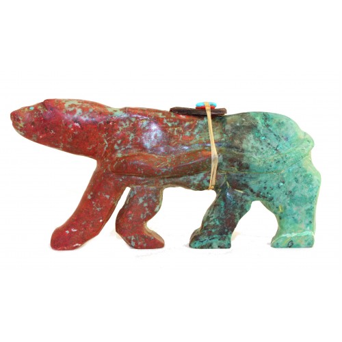 Walking Mountain Lion, Carved from Sonoran stone.