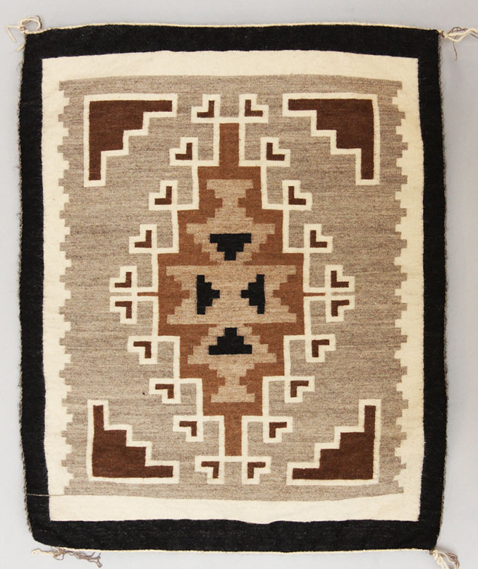 Daisy Taugelchee Navajo Rug c1960