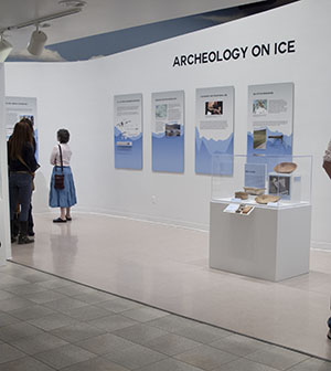 Visitors at Arch on Ice exhibition