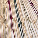 Khipu overview: the rich colors of the cords in this 500+-year old khipu are especially well preserved.
