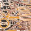 Detail of “A Water Design” painted by Bulun, a Ganalbuingu artist from Milingbi, Australia, ca. 1970-1980.  Detail, 84.2.54 (on long term loan to the Maxwell Museum from the Albuquerque Museum)